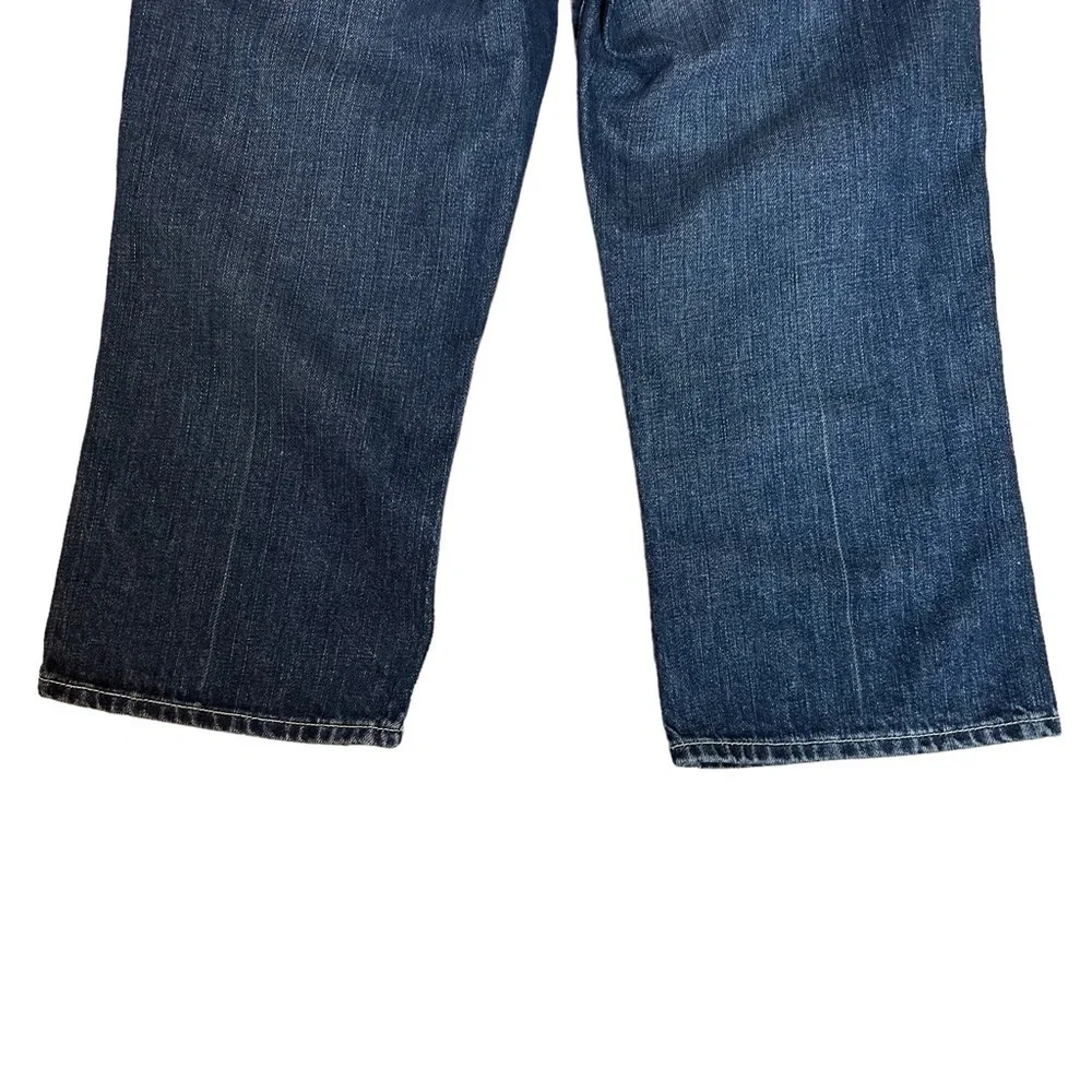 7 For All Mankind Cropped Boot Cut Factory Distressed Jeans  Sz.28